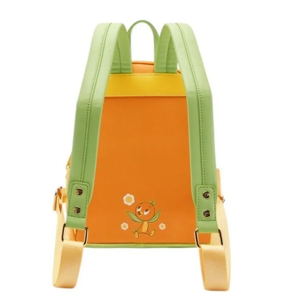 Disney Parks Orange Bird Corduroy Loungefly Backpack Sunshine Tree Terrace NWT